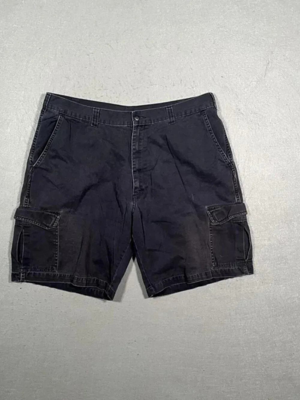 Dickies Blue Black Tab Cargo Shorts Utility W36 I10